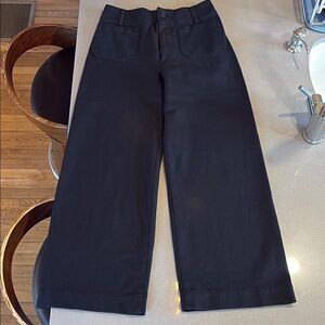 Anthropologie Maeve Black Wide Leg Pants